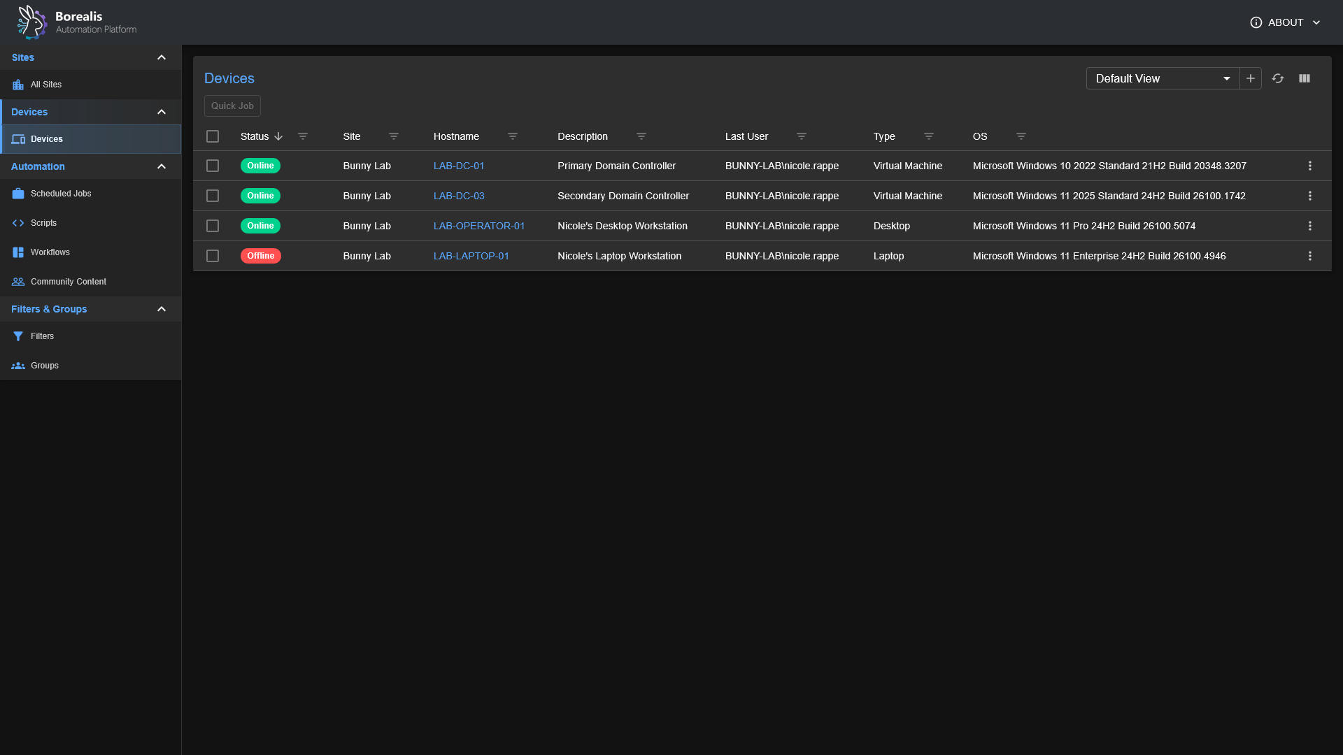 Device List