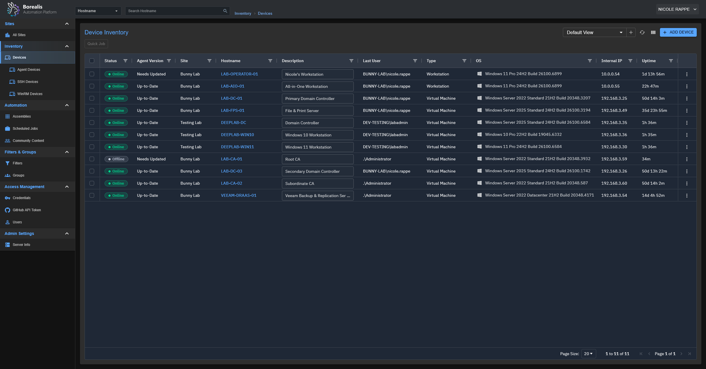 Device List