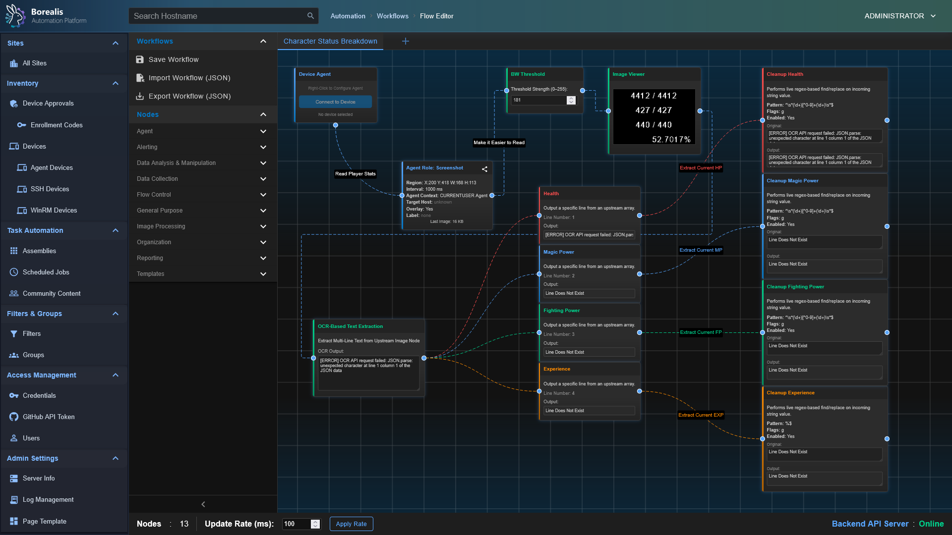 Workflow Editor Demonstration